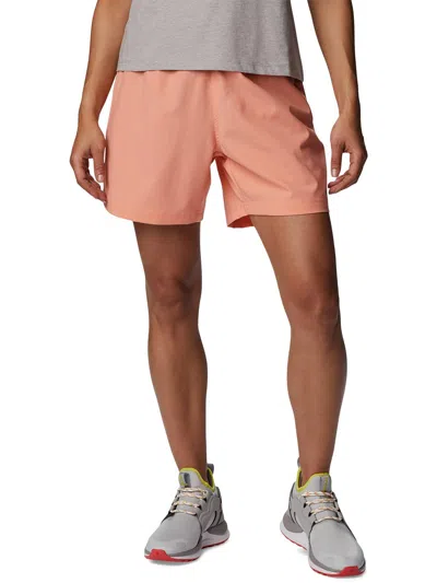 Columbia Mens Stretch Polyester Casual Shorts In Pink