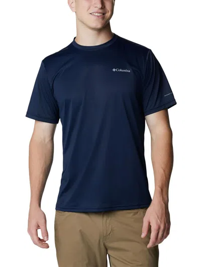 Columbia Mens Wicking Crewneck T-shirt In Blue