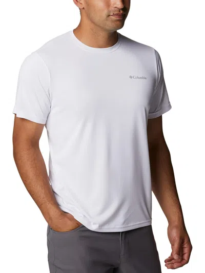 Columbia Mens Wicking Crewneck T-shirt In White