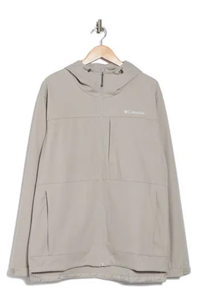 Columbia Mesa Hooded Soft Shell Jacket In Flint Grey