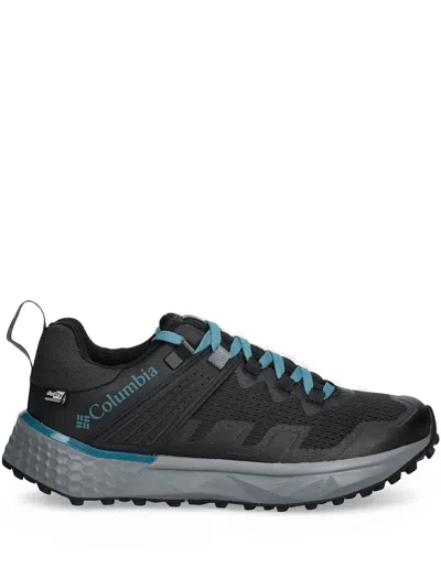 Columbia Mesh-panelled Hiking Sneakers In Black