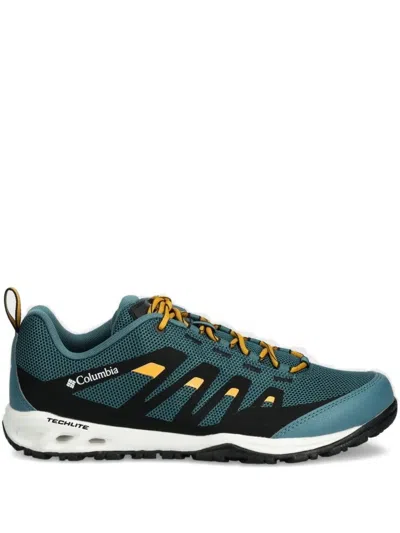 Columbia Mesh-panelled Lace-up Sneakers In Green