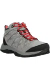 Columbia Mesh-panels Suede Boots In Gray