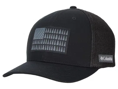 Columbia Meshtm Tree Flag Ball Cap Caps Black: Sm/md (6 5/8-7)
