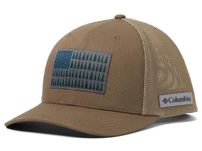Columbia Meshtm Tree Flag Ball Cap Caps Delta: Sm/md (6 5/8-7) In Brown