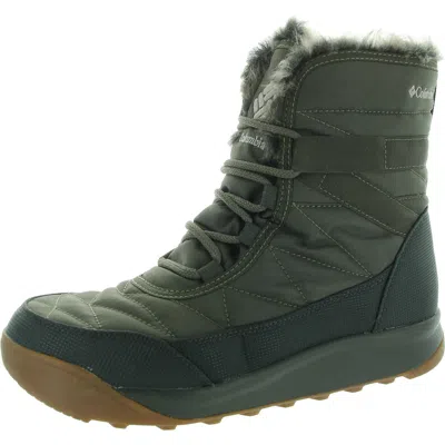 Columbia Minx Shortly Womens Faux Fur Lined Faux Fur Winter & Snow Boots In Multi
