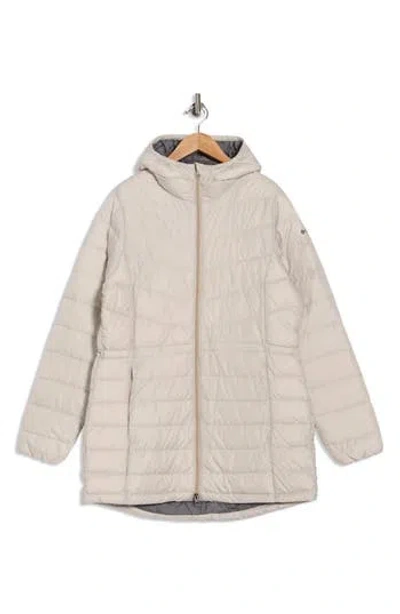 Columbia Pacific Locks Water Repellent Hooded Puffer Jacket In Neutral