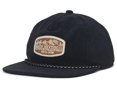Columbia Packsaddle Corduroy Snap Back Beanies Black/chenille Patch: One Size