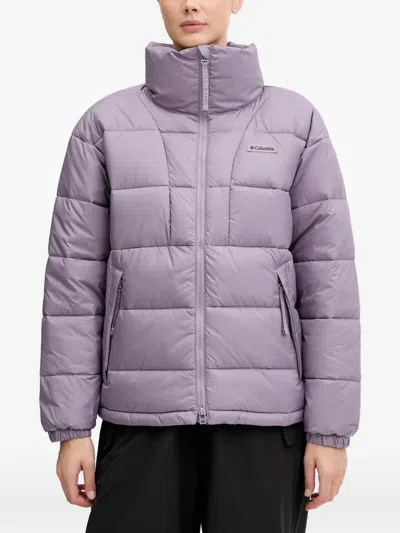 Columbia Padded Funnel-neck Jacket In Purple