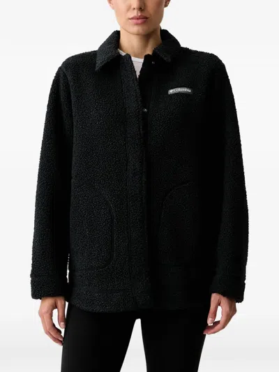 Columbia Panorama Fleece Logo-patch Jacket In Black