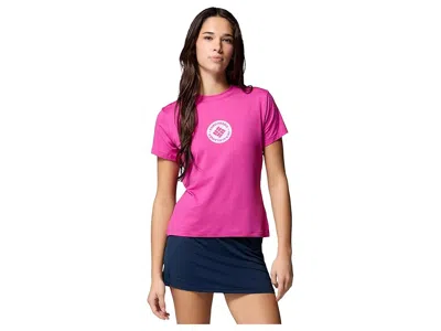 Columbia Parsons Point Short Sleeve Graphic T-shirts In Pink
