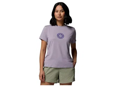 Columbia Parsons Point Short Sleeve Graphic T-shirts In Purple