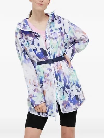 Columbia Patterned Hooded Jacket In Purple