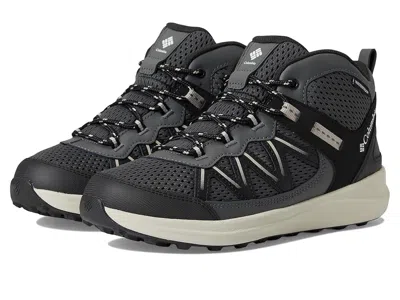 Columbia Peakfreak Rush Mid Waterproof (little Kid/big Kid) Kid's Shoes Black/grill : 5 Big Kid M