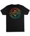 Columbia Performance Fishing Gear T-shirt Mens Black Graphic Print Fts1044 In Black