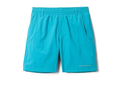 Columbia Pfg Backcast Ii Shorts (little Kid/big Kid) Boy's Shorts Ocean Teal : 2xs (4-5 Little Kid) In Blue