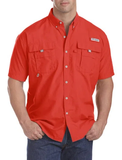 Columbia Pfg Bahama Ii Short-sleeve Sport Shirt In Red Spark