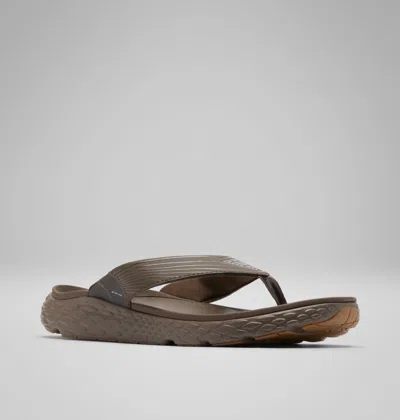 Columbia Pfg Castback Sandals Mens Espresso Black Slip On Flip Flop Liq773 In Brown