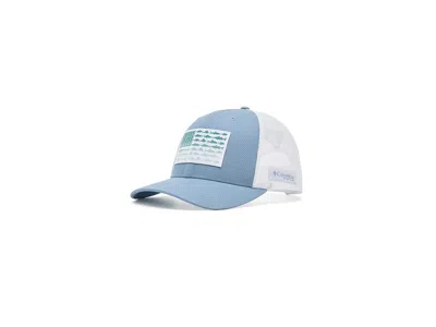 Columbia Pfg Fish Flag Mesh Snap Back Traditional Hats Dockside Blue/white/fish Flag: One Size (6 1/2-7 1/2)