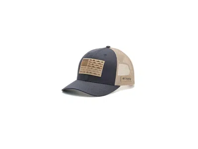Columbia Pfg Fish Flag Mesh Snap Back Traditional Hats Shark/beach/fish Flag: One Size (6 1/2-7 1/2) In Blue