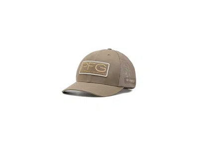Columbia Pfg Hooks Mesh Ball Cap Traditional Hats Truffle/solid Front Hooks: Xxl (7 3/8-8) In Beige
