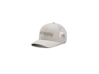 Columbia Pfg Logo Mesh Snap Back Baseball Caps Light Cloud/bass: One Size (6 1/2-7 1/2) In Gray
