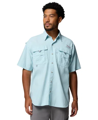Columbia Pfg Men's Bahama Ii Upf-50 Quick Dry Shirt In Blue