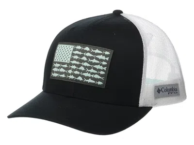 Columbia Pfg Meshtm Snapback Fish Flag Ball Cap Caps Black/white: One Size (6 1/2-7 1/2)