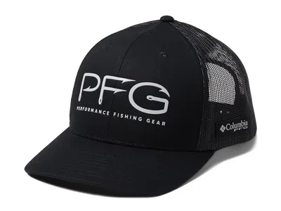 Columbia Pfg Meshtm Snapback Hooks Ball Cap Caps Black/silver Pfg: One Size (6 1/2-7 1/2) In Pink