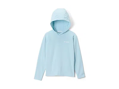 Columbia Pfg Solar Stream Ii Hoodie (little Kid/big Kid) Kid's Clothing Marine Light : Sm (8 Big Kids), Elast In Blue