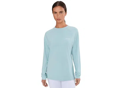 Columbia Pfg Solar Stream Ii Long Sleeve In Blue