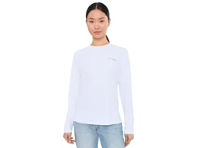 Columbia Pfg Solar Stream Ii Long Sleeve In White