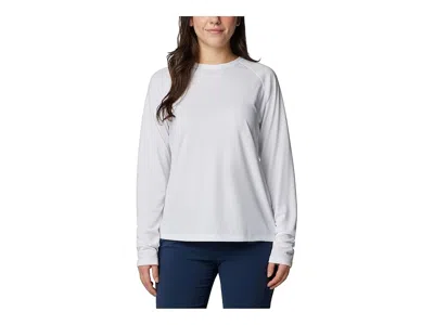 Columbia Performance Fishing Gear Solar Stream Long Sleeve Shirt In White