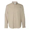 Columbia Pfg Tamiami Ii Long Sleeve Shirt In Beige