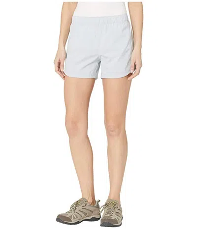 Columbia Pfg Tamiami Shorts Women's Cirrus Gray Elastic Waist Pull-on Erk1284 In White