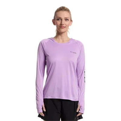 Columbia Pfg Tidal Tee Hoodie Womens Purple Omni Wick Quick Drying Gbo2876