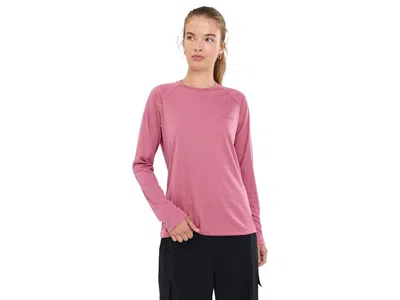 Columbia Pfg Tidal Teetm Ii Long Sleeve Women's Long Sleeve Pullover Rosette/antique Mauve Logo: Md In Pink
