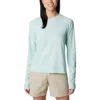 Columbia Pfg Uncharted Shirt Women's Knit Icy Morn Long Sleeve Fishing Nwo35 In Green