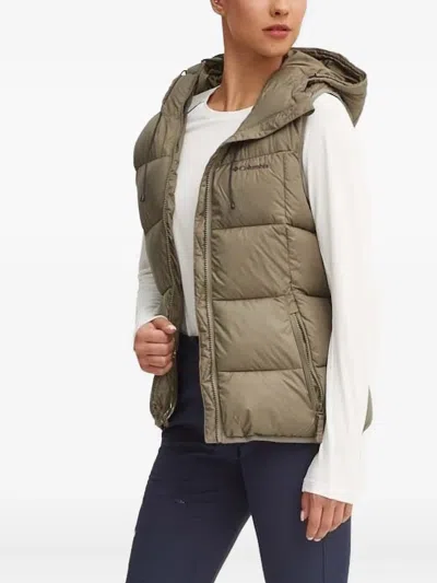 Columbia Pike Lake Hooded Gilet In Green