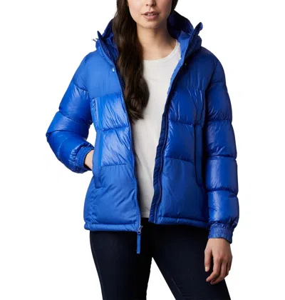 Columbia Pike Lake Ii Puffer Jacket Women's Blue Insulated Hooded Gn