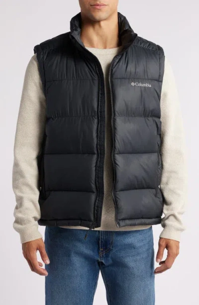 Columbia Pike Lake Sleeveless Puffer Coat In Black