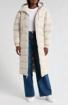 Columbia Pike Lake Ii Water Repellent Insulated Recycled Polyester Puffer Coat In Dark Stone