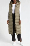 Columbia Pike Lake Water Repellent Hooded Long Puffer Vest