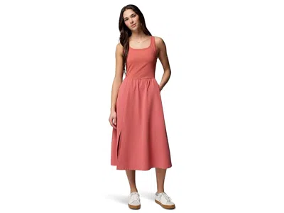 Columbia Pinetown Canyon Rib Dress In Red