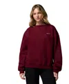 Columbia Women's Aldermore Crewneck Long-sleeve Sweatshirt In Brown