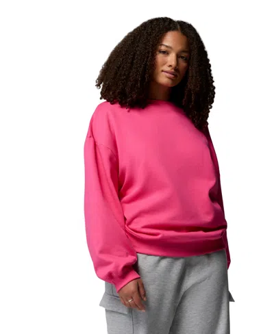 Columbia Plus Size Aldermore Crewneck Sweatshirt In Pink