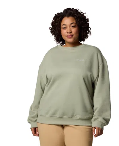 Columbia Plus Size Aldermore Crewneck Top In Safari