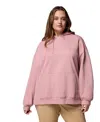 Columbia Plus Size Aldermore Kangaroo Pocket Hoodie In Pink