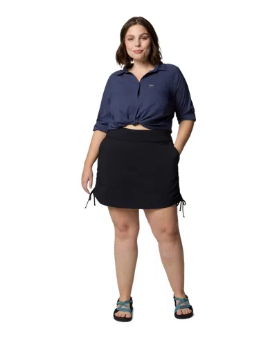 Columbia Plus Size All Seasons Regular Fit Skort In Black