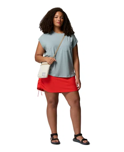 Columbia Plus Size All Seasons Regular Fit Skort In Red